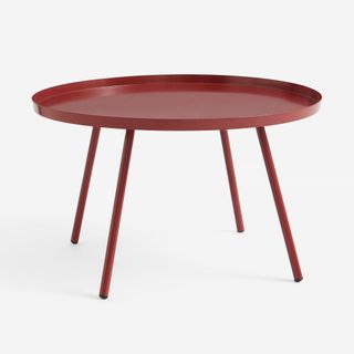 Low Side Table Dark Red