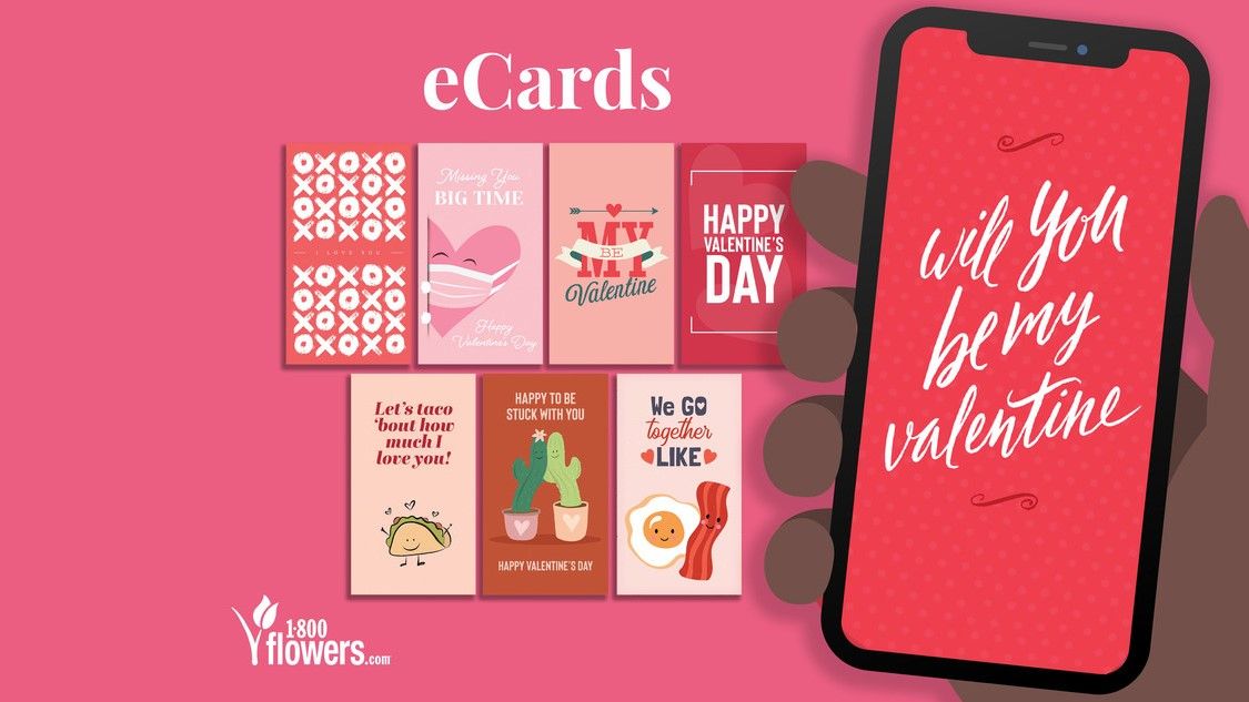 Make someone’s day for free this Valentine’s day with 1-800-Flowers new e-cards