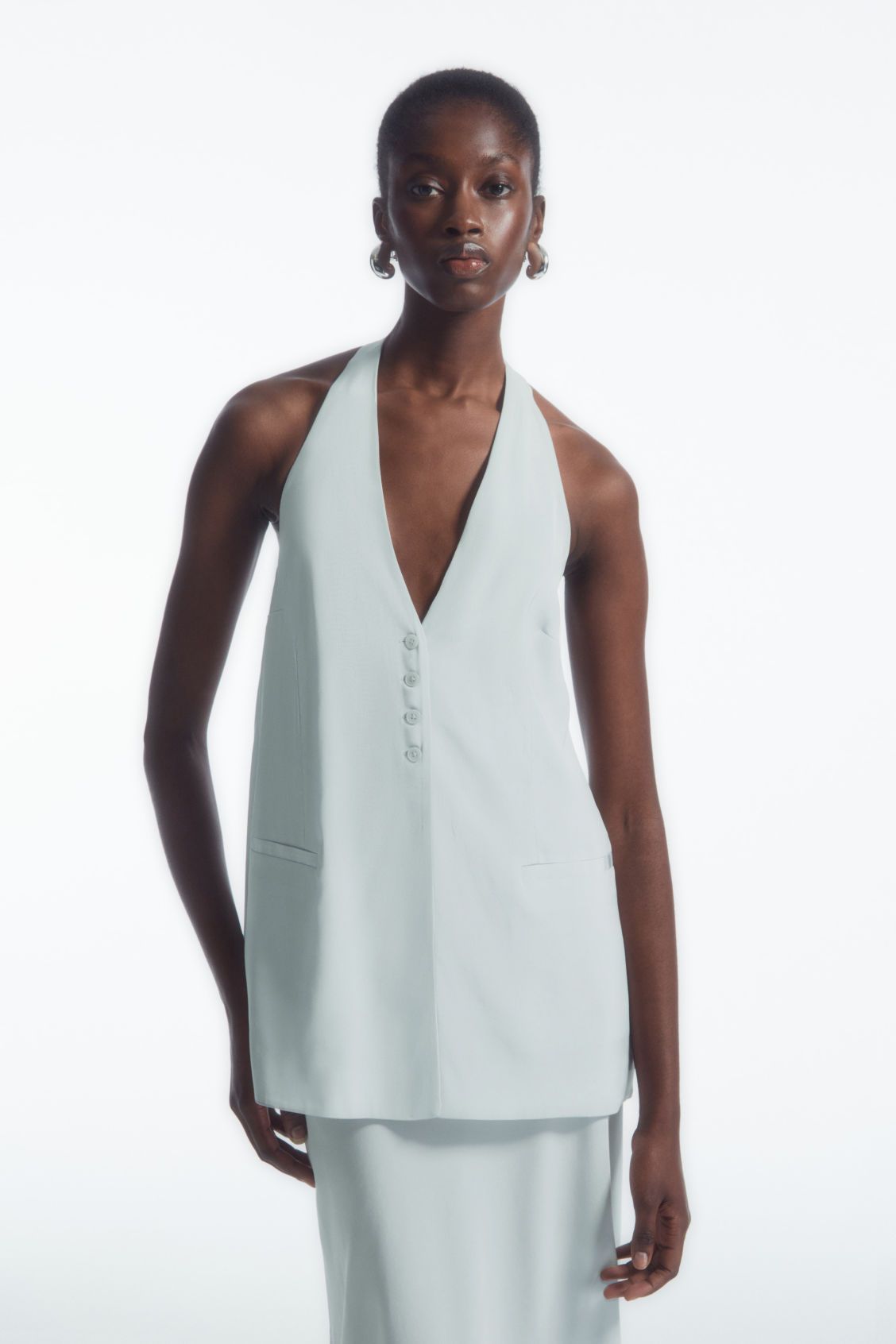 Longline Vest Halterneck Top