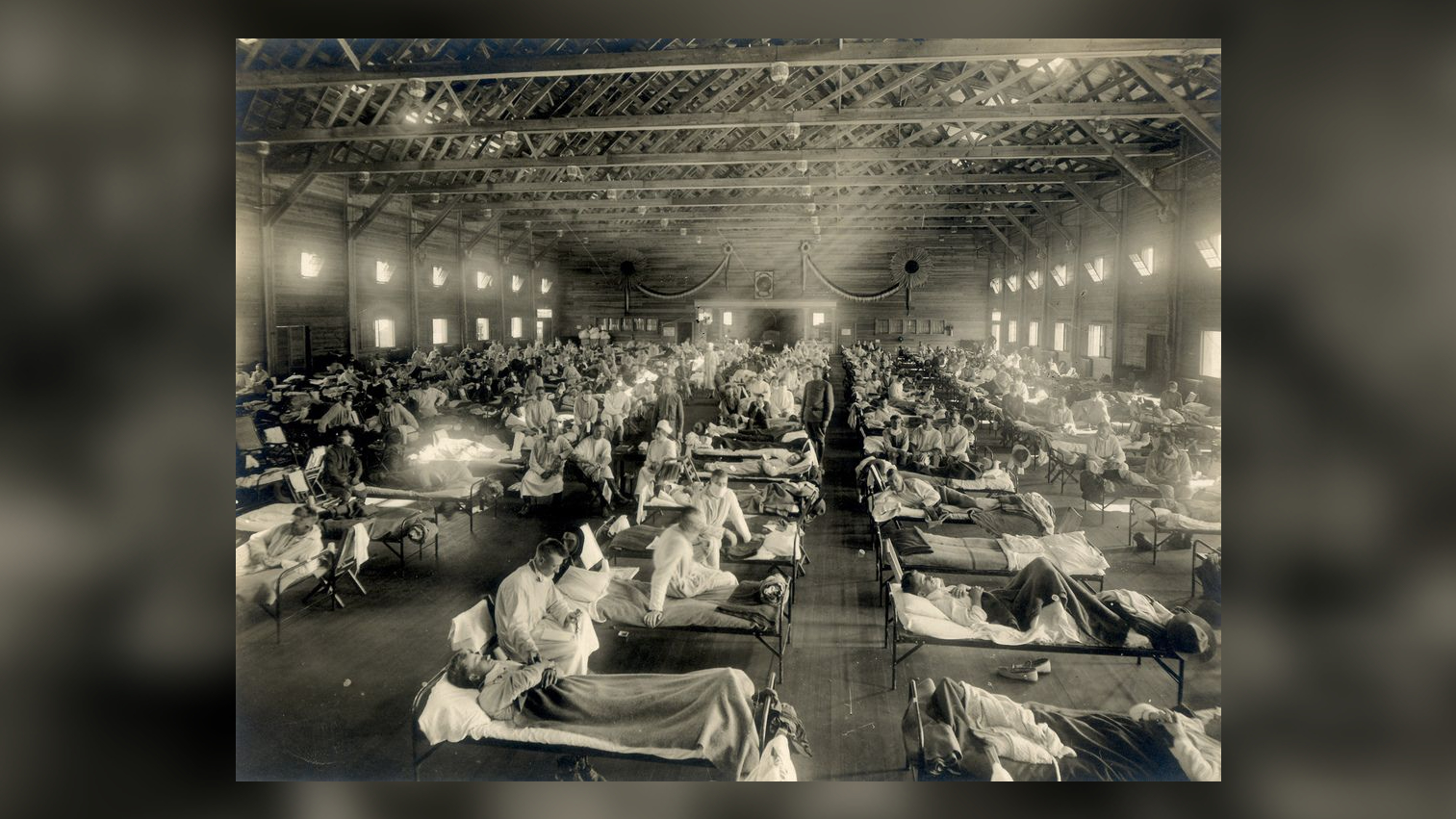 Emergency hospital during influenza epidemic, Camp Funston, Kansas