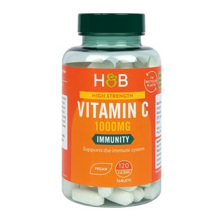 Holland & Barrett Vitamin C 1000mg 120 Tablets - skin supplements