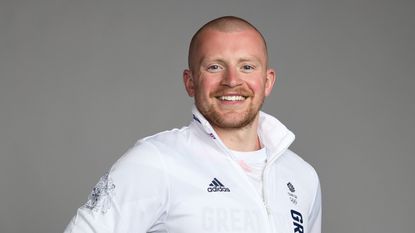 Adam Peaty, a member of the Great Britain Olympic Swimming team, poses for a portrait during a Tokyo 2020 Team GB Kitting session