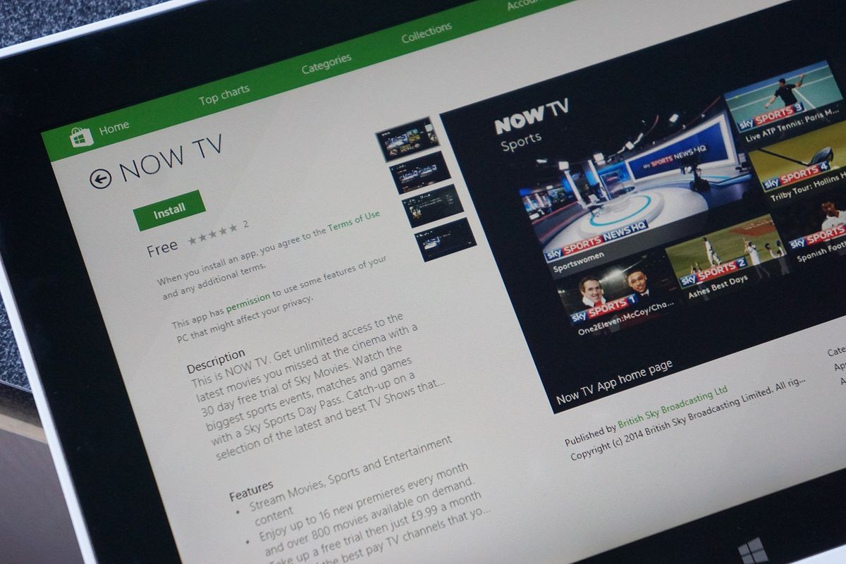 Sky releases official NOW TV app for Windows 8.1 in time for the holidays Windows Central
