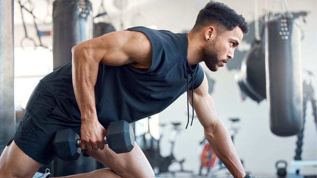 Five moves and just a set of dumbbells to build upper body