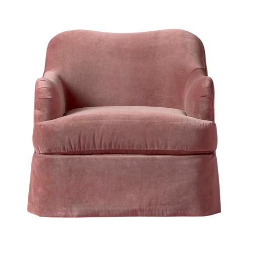 Rosamund Chair in Luster Rosewood Velvet