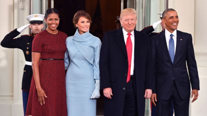 The Trumps and the Obamas on Inauguration Day