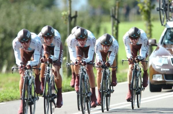 Lone Italian Matteo Montaguti drives Ag2R La Mondiale
