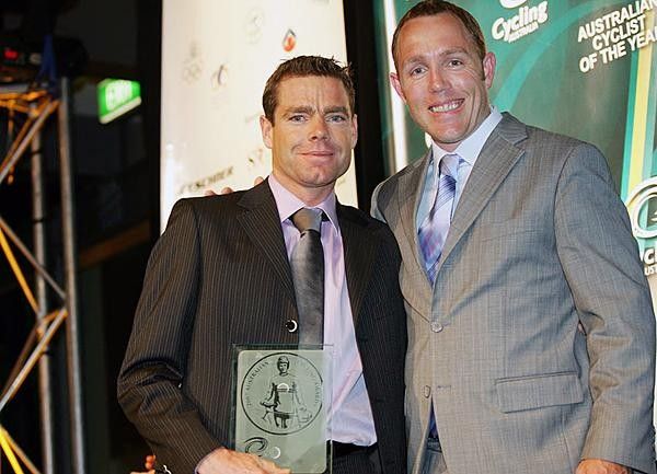 Cadel Evans and Shane Kelly