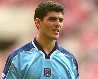 John Aloisi looks on while playing for Coventry City against Sunderland, 1999