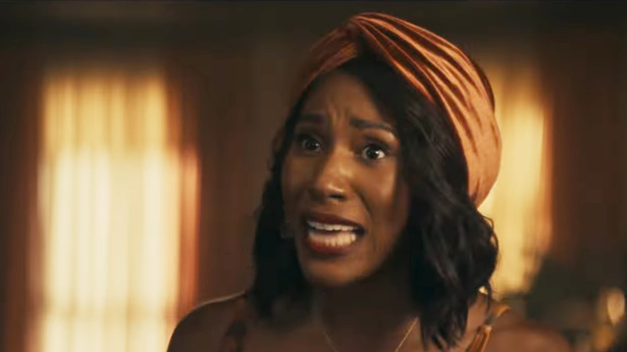 Diarra Kilpatrick looking worried in Diarra from Detroit Season 2.