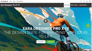 Website screenshot for Xara Designer Pro X