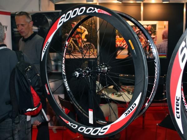 German wheel company Citec is already producing high-end disc-compatible road wheels, such as these tubulars with carbon rims and DT Swiss rear hub internals.