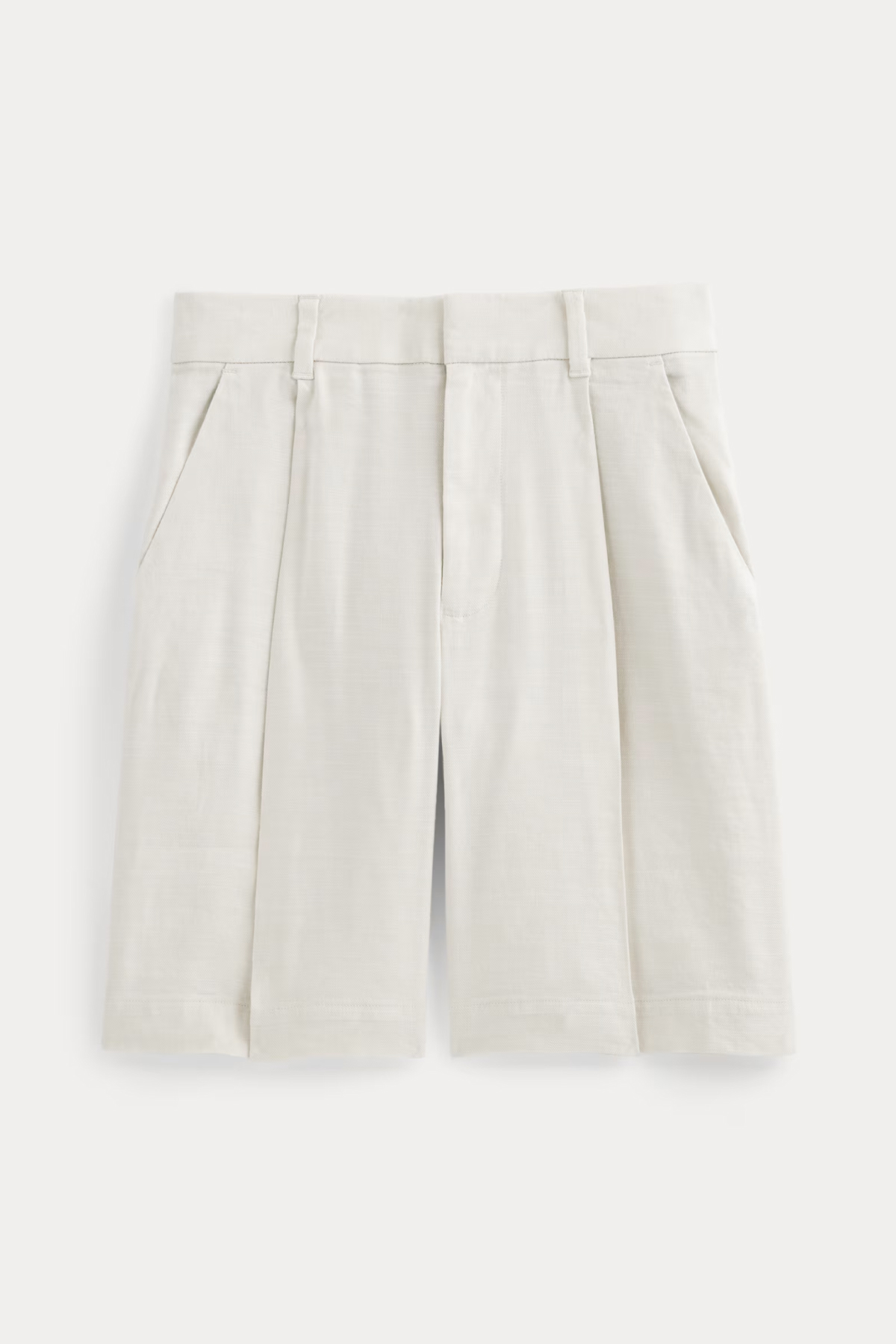 everlane, The Pleated Short in Stretch Linen