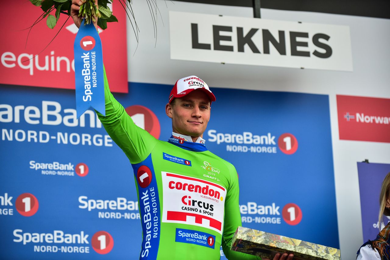 Mathieu van der Poel (Corendon-Circus) in the green jersey