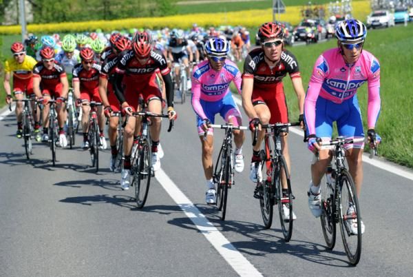 BMC and Lampre share teh pace