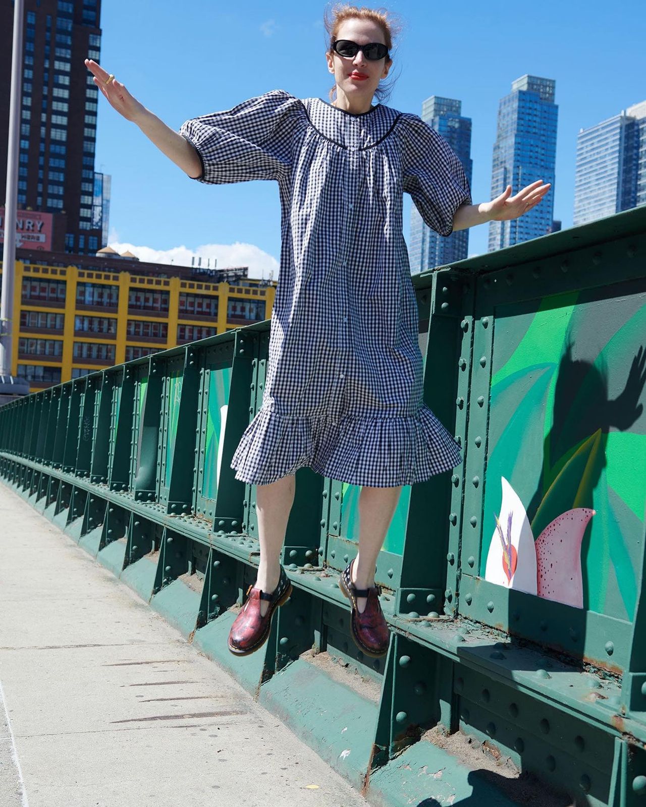 Long Sleeve Gingham Dresses