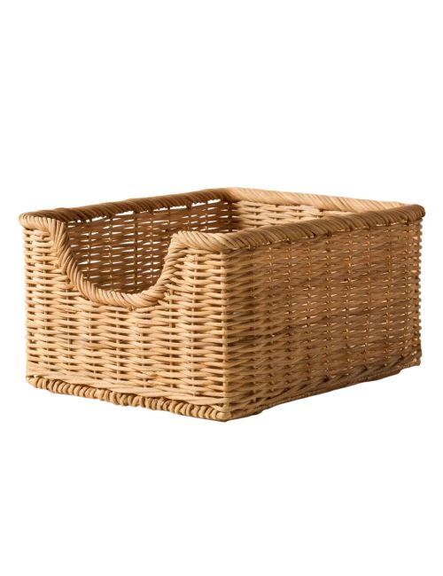 Woven Rattan Pantry Storage Basket