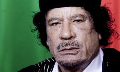"I have the money and arms to fight for a long time," Libyan leader Moammar Gadhafi has reportedly said.