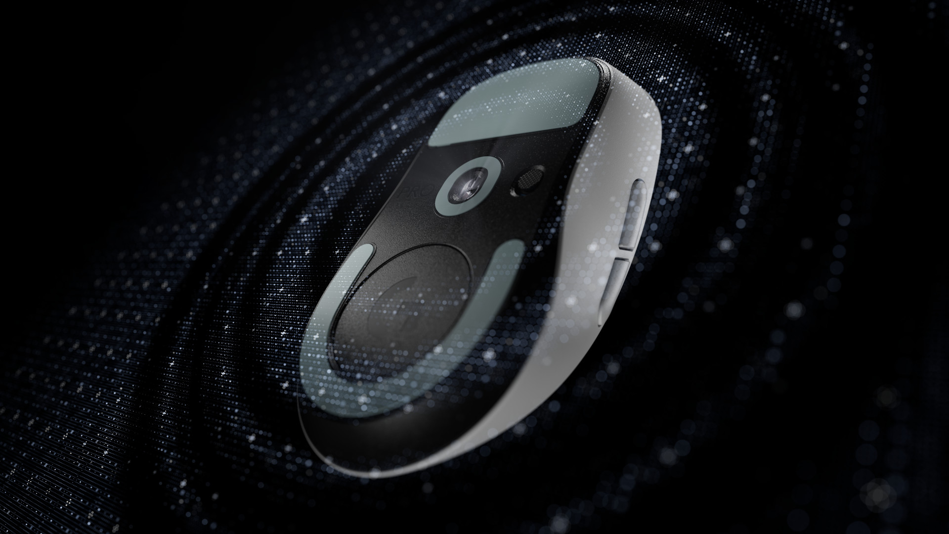 Logitech G mouse showing sensor on the bottom of the device