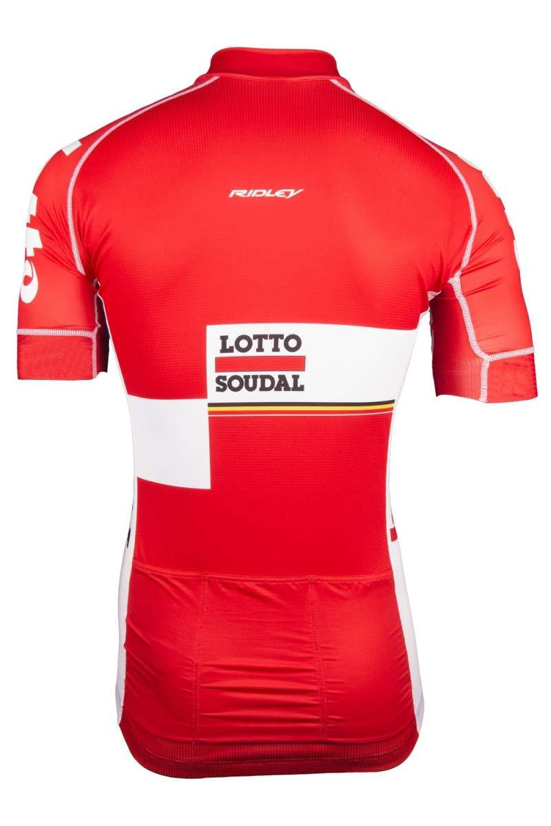 The back of the 2017 Lotto Soudal jersey.