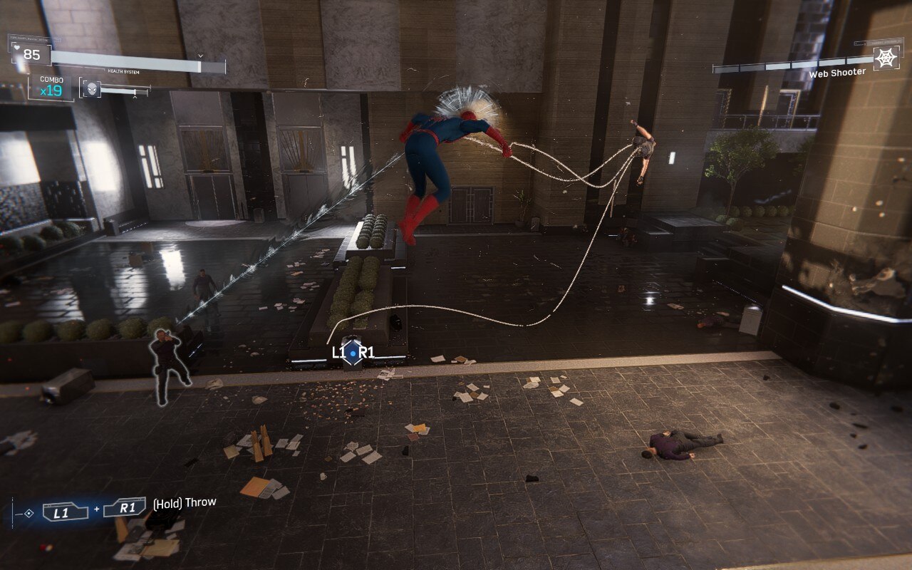 Spider-Man: Remastered Steam Deck Combat