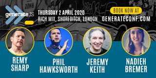 GenerateJS 2020 - 4 speakers
