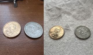 Cleaned coins