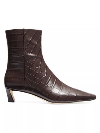 MICHAEL Michael Kors Cosmo 40MM Crocodile-Embossed Leather Booties