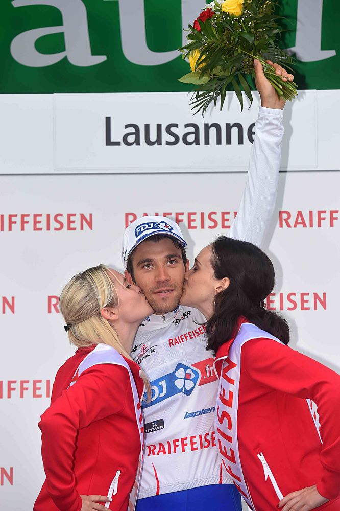 Thibaut Pinot (Fra) FDJ.fr wins the white young rider jersey