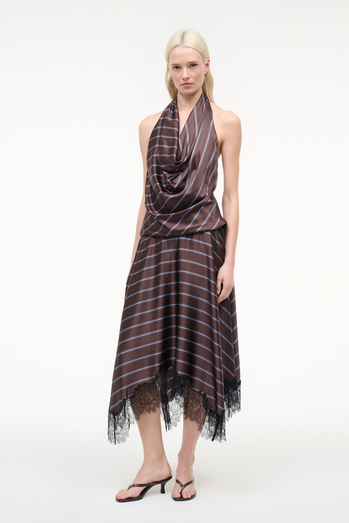 Elira Silk Dress | Redondo Stripe - Redondo Stripe / Xs