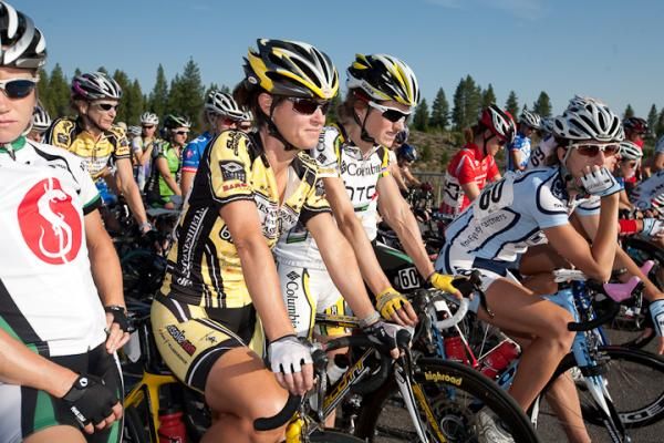 Riders focus on the start line.