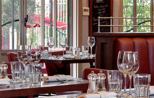 The bistro at Cafe Lavinal.