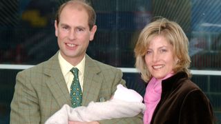 The Earl & Countess Of Wessex Leave The Frimley Park Hospital In Surrey, With Their New Baby Daughter.