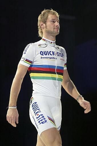 World champ Tom Boonen looking fit.