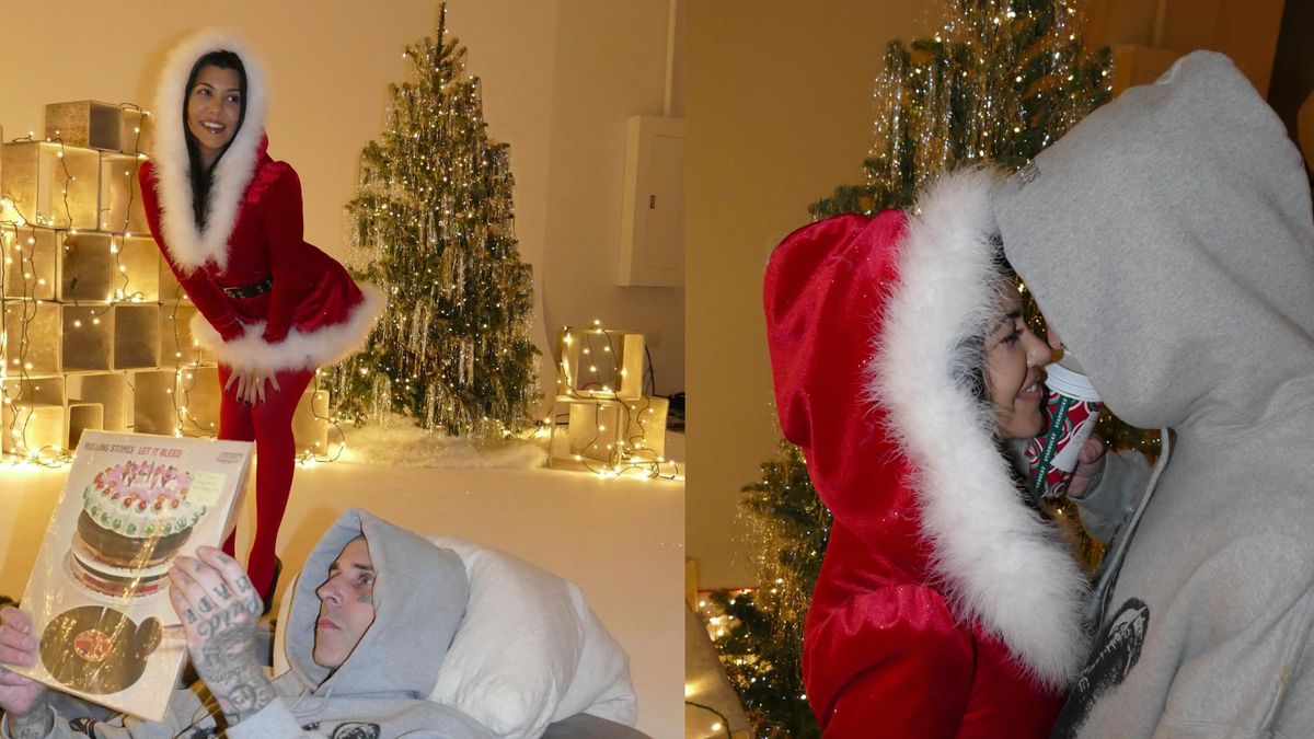 kourtney's christmas dress See All the Outfits the Kardashian-Jenners Wore to Christmas Eve Party