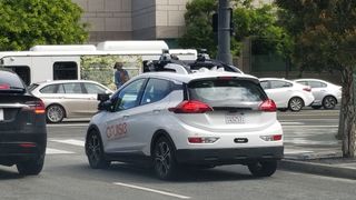 A photo of GM's Cruise self driving car