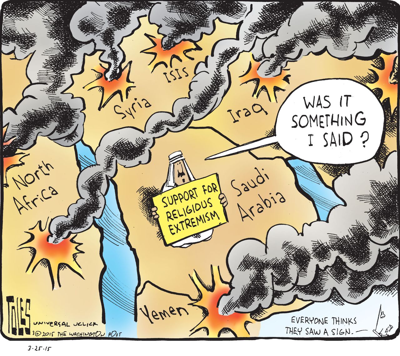 Political cartoon World Saudi Arabia