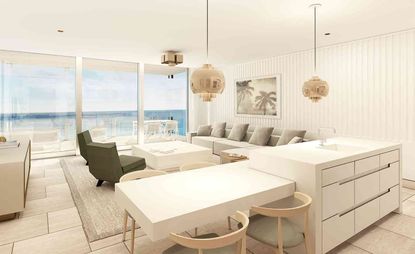 The Four Seasons Hotel Residences at the rejuvenated Surf Club in Miami
