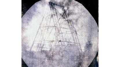 John Herschel's 1839 photo of his father's telescope in Slough © SSPL/Getty Images