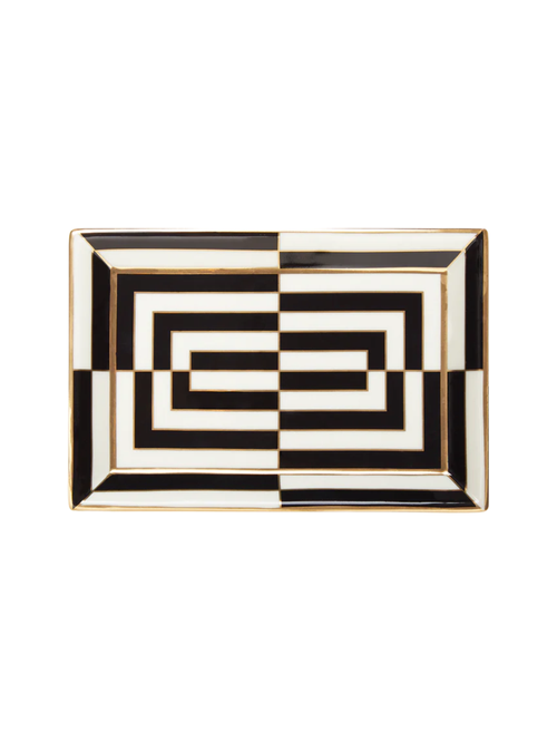 Op Art Rectangle Tray