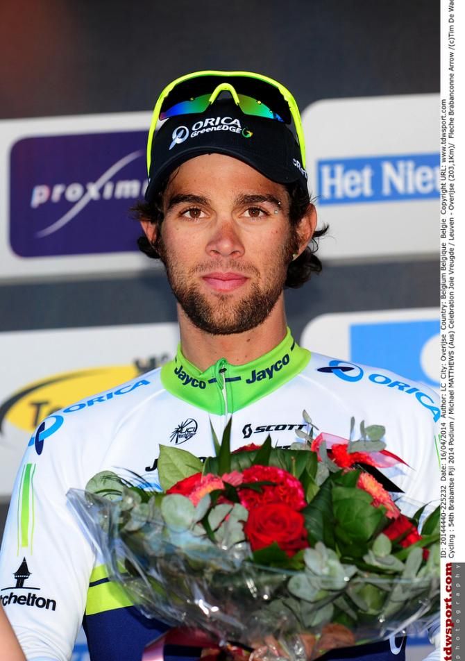Second place getter Michael Matthews (Orica-GreenEdge)