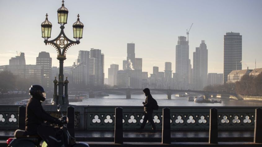 A view of the city in London