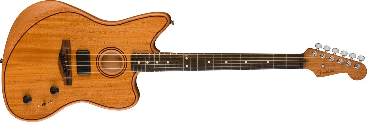 Fender All-Mahogany American Acoustasonic Telecaster and Jazzmaster