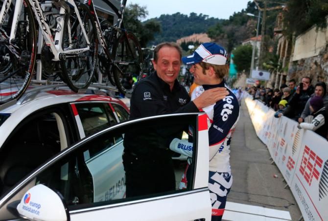 Jurgen Roelandts (Lotto Belisol) celebrates after winning the final stage at Tour Med