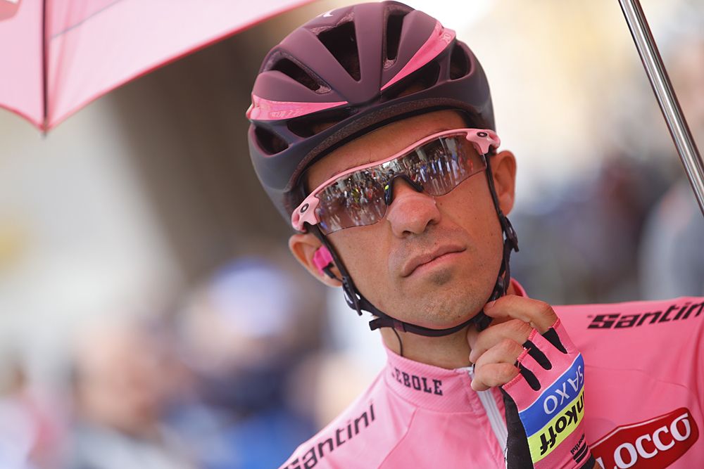 Alberto Contador (Tinkoff-Saxo) gets ready to start stage 12