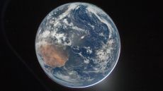 Picture of Earth from the Orion spacecraft's window on April 2, 2026