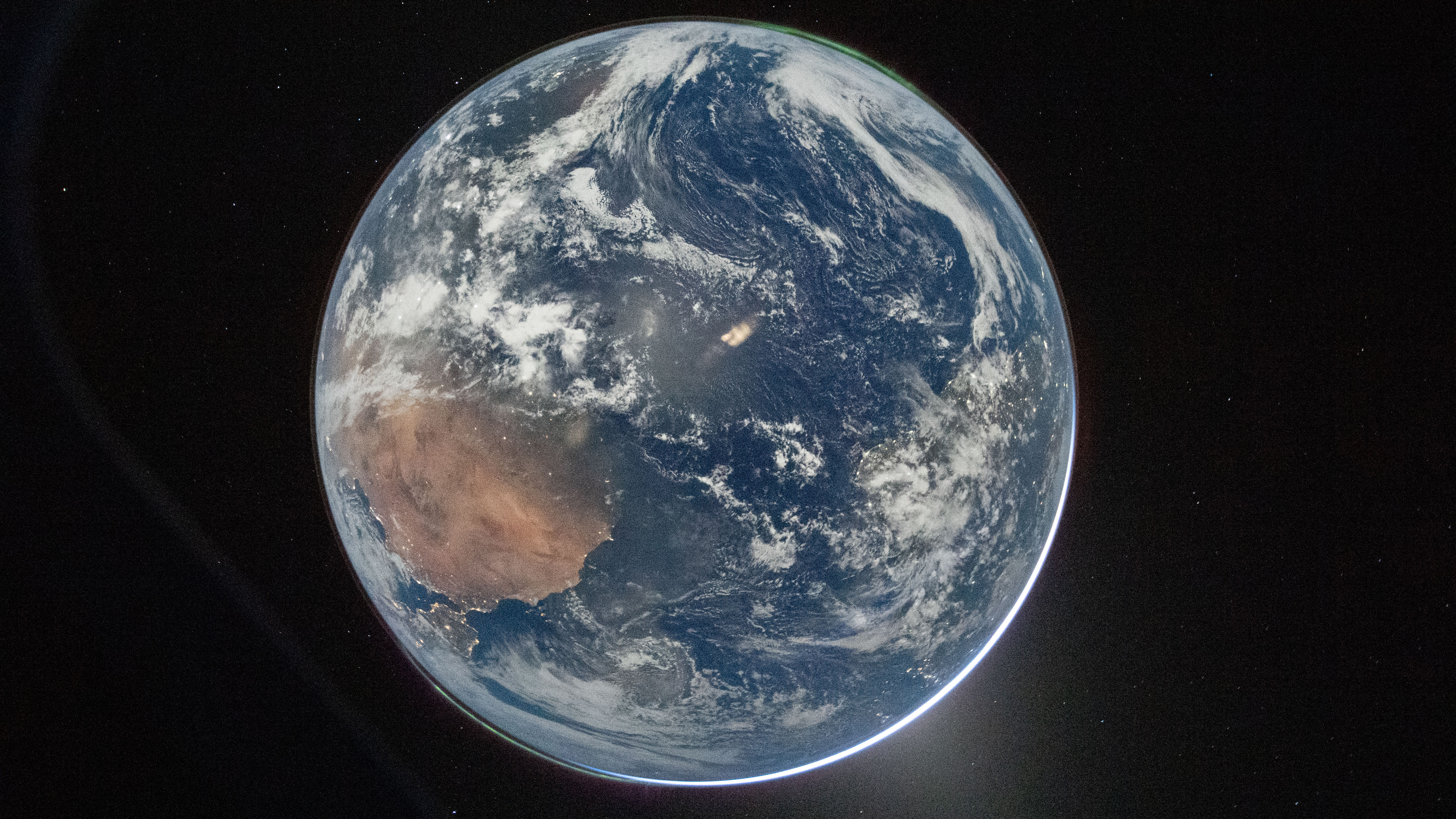Picture of Earth from the Orion spacecraft's window on April 2, 2026
