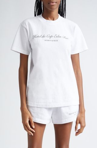 Hotel Du Cap Cotton Graphic T-Shirt