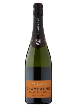 Waitrose champagne with an orange label