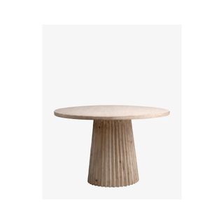 round pine wood dining table